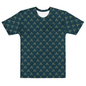 men's t shirt forest, gold