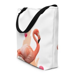 large flamingo tote bag